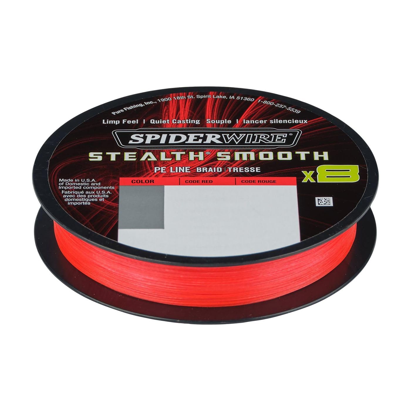 SpiderWire Stealth Smooth 8 | Code Red | 7.5kg | 0.09mm | 150m
