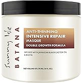 Sunny Isle Batana Anti-Thinning Intensive Repair Masque 16oz Infused with Biotin and Jamaican Black Castor Oil | Double Growth Formula