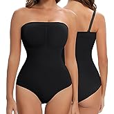 Lenashape Strapless Shapewear for Women, Tummy Control Triangle Bodysuit, Body Shaper Tank Top