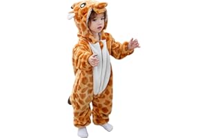 FHSFDZSW Unisex Baby Costume,Baby Flannel Animal Halloween Onesie Costume Home Clothing