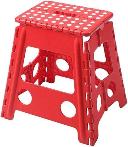 Rngnb Folding Stool Tabouret Pliant En Plastique Petit Banc Portatif Pour Tabouret De Peche Leger 38 32 39 Cm Couleur Rouge Amazon Fr Sports Et Loisirs