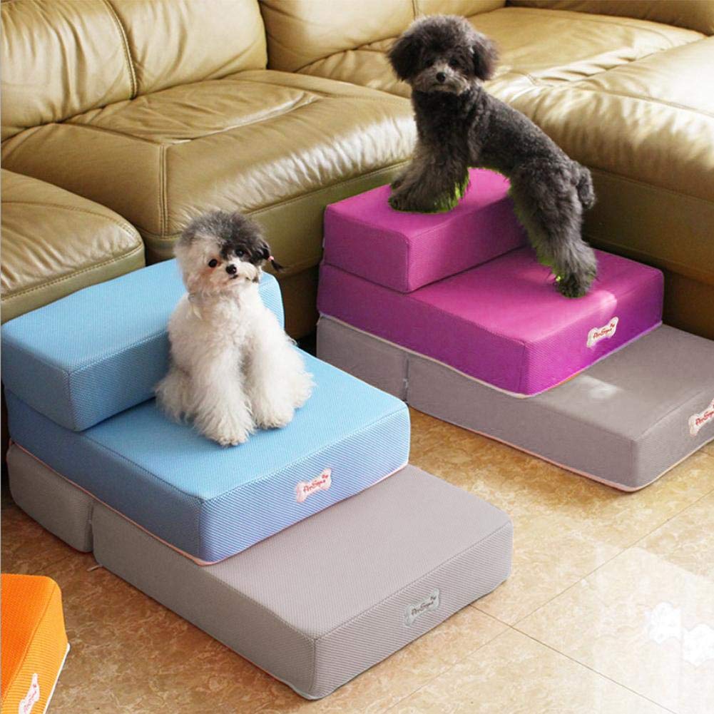 Pinkgarden Scaletta Pieghevole 3 Gradini Per Cani Piccoli E Gatti Con Scomparto