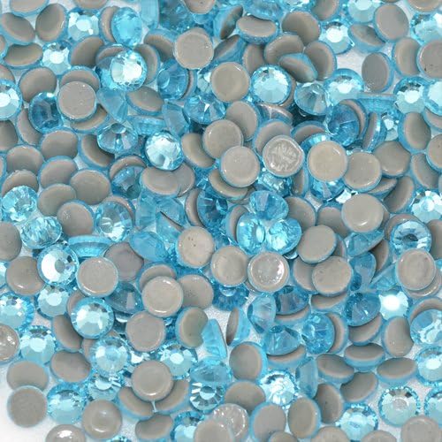 Premium PELLOSA Machine Cut Rhinestone Hot Fix SS-20(4.6mm-4.8mm) Aquamarine 5 gross