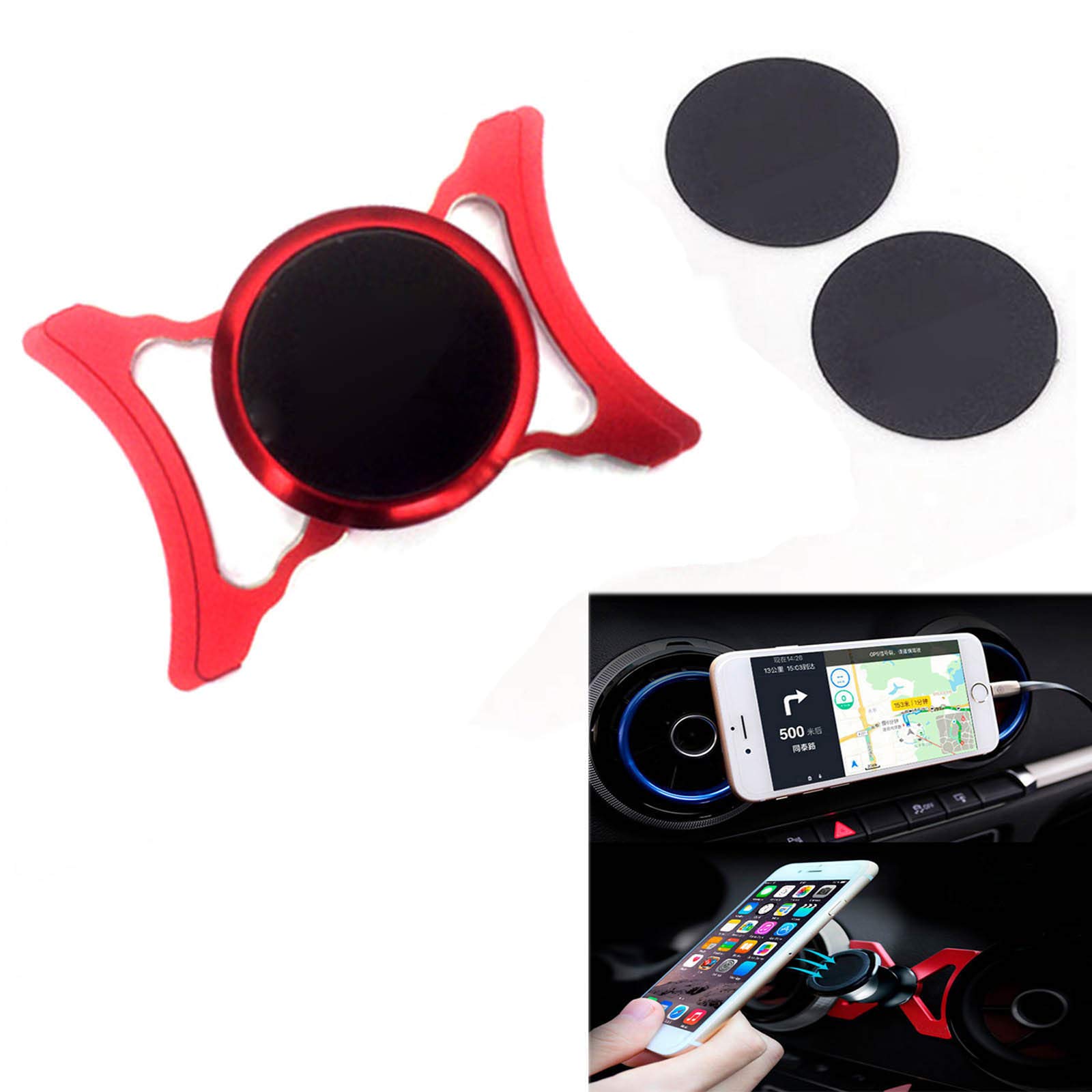 LICHIFIT Car Air Vent Outlet Mount Phone Holder 360-Degree Rotary Swivel Cell Phone Magnetic Cradle for Audi A3 / S3 8V 2014-2019