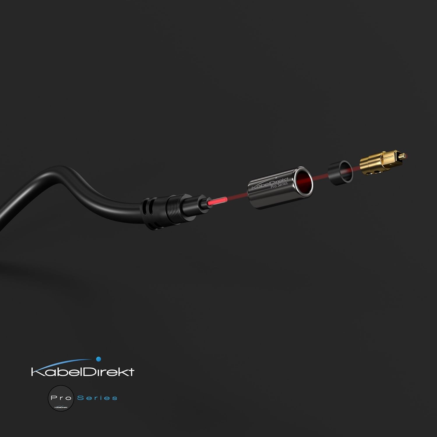 KabelDirekt Optical Digital Audio Cable (15 Feet) Home Theater Fiber Optic Toslink Male to Male Gold Plated Optical Cables Best For Playstation & Xbox - Pro Series: Home Audio & Theater