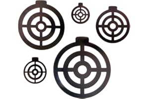 FULLBOW AR500 Steel Targets for Shooting 3/8 Inch, AR500 Silhouette and Steel Target Hangers/Kit, Magnetic Stencils, Sold Separately