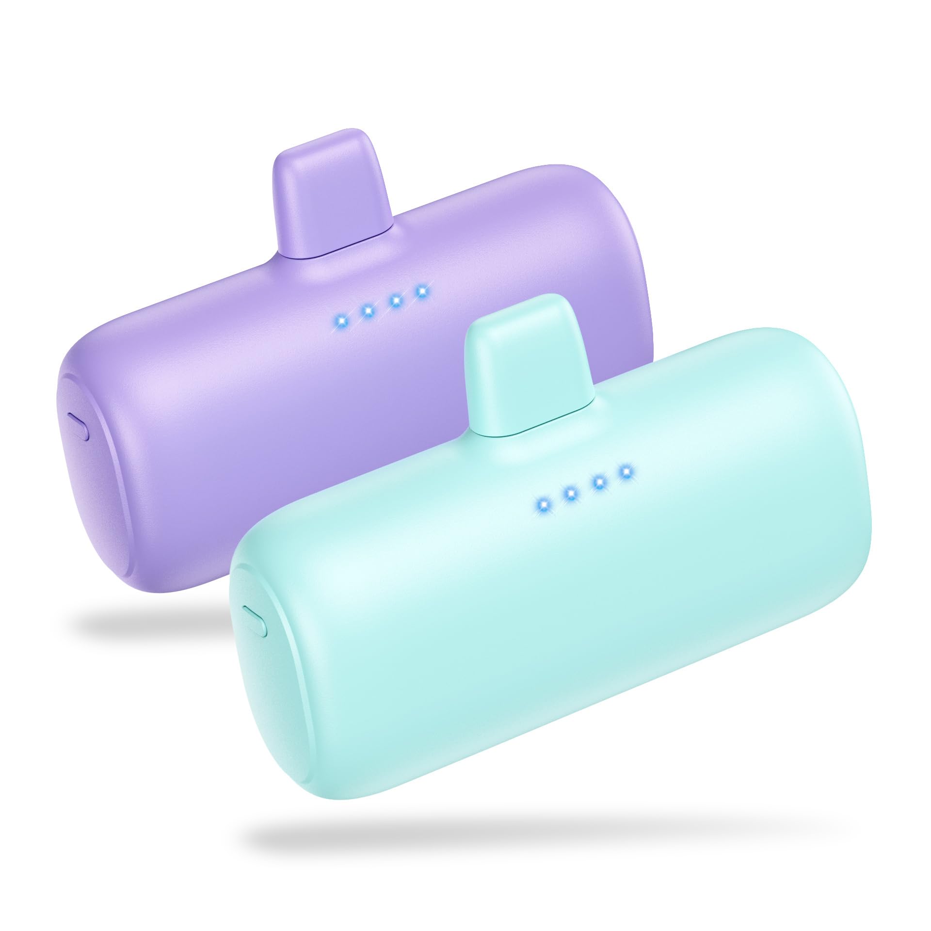 [2-Pack] Mini Portable Charger for iPhone,5200mAh Ultra Compact PD Fast Charging Power Bank,Plug-in Battery Pack Travel Cordless Phone Charger,Compatible with iPhone 14/14Pro/13/12/11/X/8/7/6plus etc