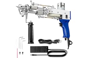 2 in 1 Tufting Gun - artufting 2 in 1 Cut Pile & Loop Pile Rug Tufting Gun AK-Duo - Easy-to-Use Rug Making Kit - Ideal for Craft Devotees, Crafting Studios & Social Media Creators (Blue)