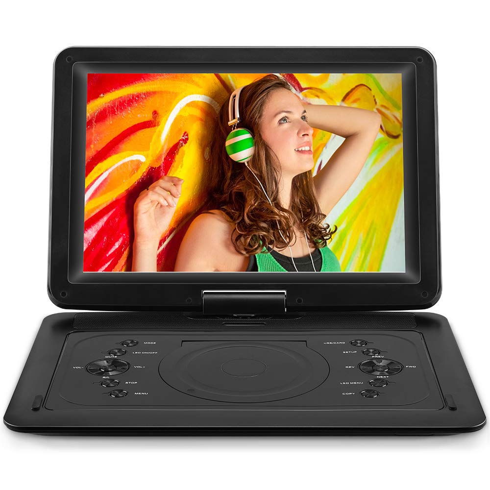 Buy 16.8" Portable DVD Player with 14.1“ Large HD Screen, Rechargeable