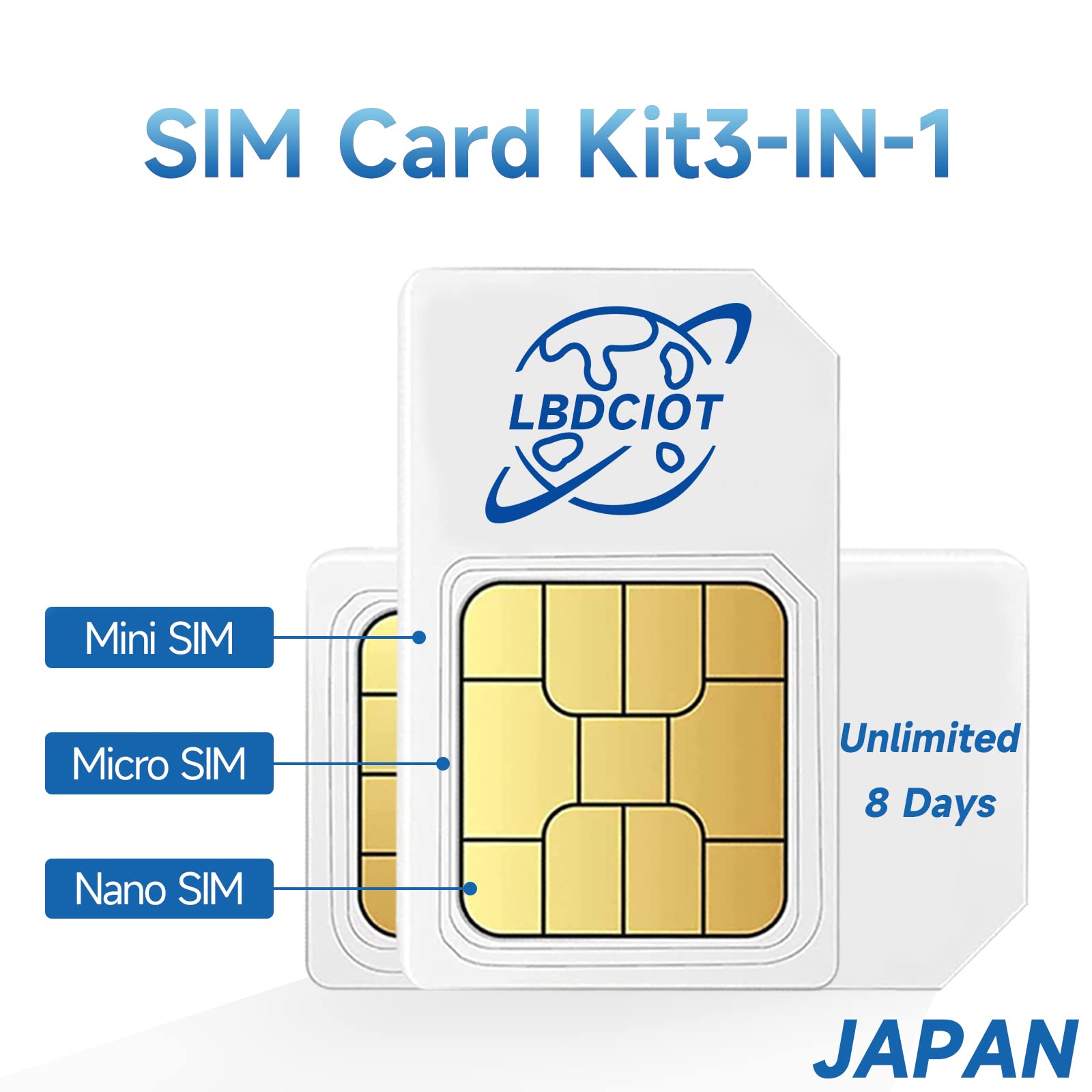Mua Japan 8 Days Unlimited Data SIM Card, Japan Travel SIM Card. 3 in 1