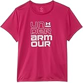 Under Armour Girls Tech Split Wordmark Short Sleeve T Shirt