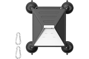 BOYISEN Starlink Mini Mount, 2-in-1 Starlink Mounts & Protective Silicone Case for Car Sunroof or Window, 4 Strong Suction Cups & 2 Carabiners for Stable Satellite Signal in RVs, Boats and Road Trips