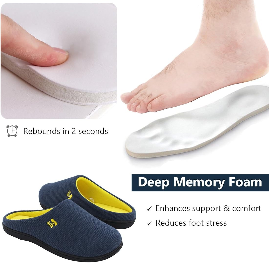  | RockDove Men's Original Two-Tone Memory Foam Slipper | Slippers