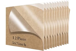 LESNLOK 12 Pieces 5 x 7 Inch Clear Acrylic Sheets Blank Acrylic Signs, 1/8”Thick (3mm) Thick Acrylic Sheet Perfect for Wedding Table Numbers, Acrylic Table Signs, Engrave, Calligraphy and Painting…