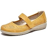 VJH confort Mary Jane Flats Orthopedic Shoes Women's,Breathable Slip-On Light Weight Comfort Orthotic Casual Walking Shoes
