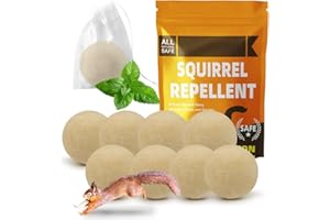 PEVAFI Squirrel Repellent Outdoor, Chipmunk Repellent, Outdoor Squirrels Repellant for Bird Feeder/Garden/Attic/Plants (1 Ounce (Pack of 8))