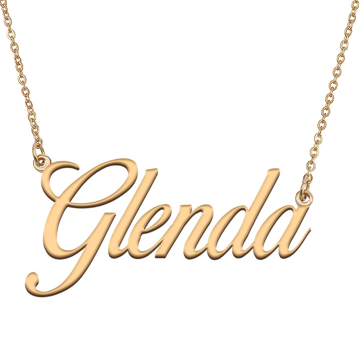 HUAN XUN Customized Custom Simple Any Name Necklace
