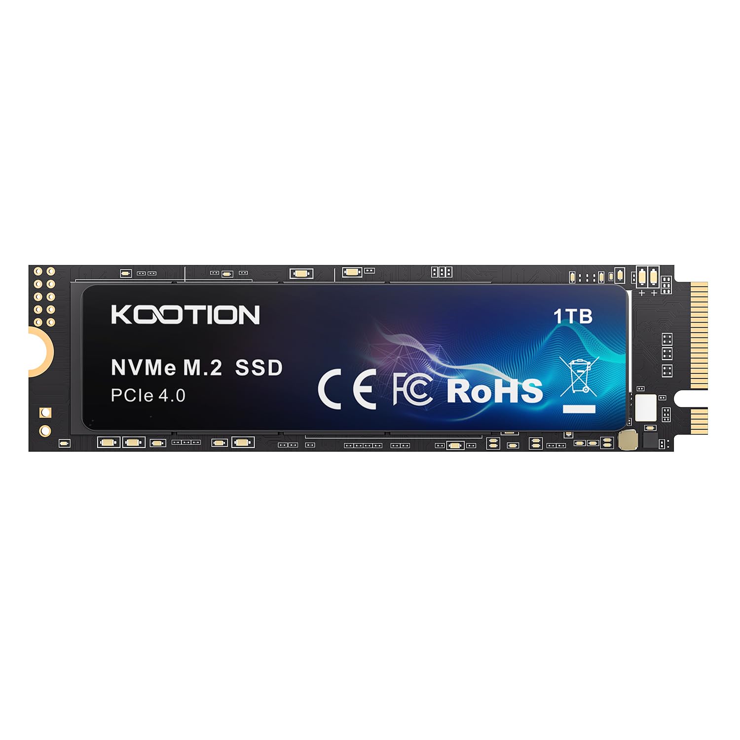 KOOTION SSD 1TB Nvme SSD PCIe 4.0 Interne Festplatte 5200MB/s Lesen, 4500MB/s Schreiben, 1 TB SSD 3D NAND Flash Interne Solid-State-Laufwerk für PS5, Programme, Gaming und Videoschnitt