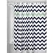 iDesign Fabric Chevron Shower Curtain for Master, Guest, Kids', College Dorm Bathroom, 72