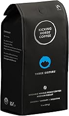 Kicking Horse Coffee, Three Sisters, Medium Roast, Whole Bean, 10 oz