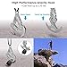 Lixada Grappling Hook,Gravity Hook Rock Climbing Carabiner Multifunctional Folding Stainless Steel Climbing Rope Survival Climbing Harness