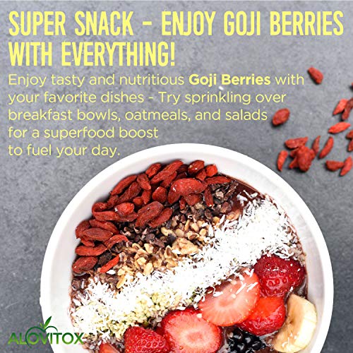 Alovitox Organic Goji Berries | Raw, Vegan, Gluten Free Super Snack | High in Plant Based Protein, Dietary Fiber… - Image 7