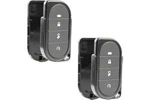 2X USARemote Keyless Entry Remote Car Key Fob 4-Button Replacement Shell Case for Viper Alarm Security System (7146V, 4105V, 5305V, 3305V, 5105V, 3102V, 3305V, 3105V)