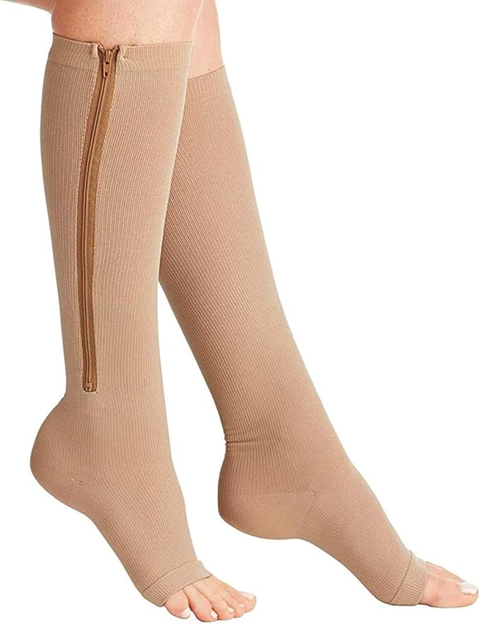 T.E.D. Anti Embolism Stockings, Zipper Calf Compression