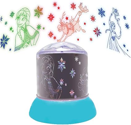 Lexibook Nlj030fz Disney Nachtlicht Leuchtende Projektionen An Der Decke Frozen Ikonen Kinderzimmerlampe Dekoratives Farblicht Amazon De Spielzeug