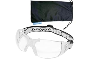 Going One Sports Safety Glasses - Polycarbonate Eye Protection Goggles for Pickleball; Protective Eyewear with UV Protection