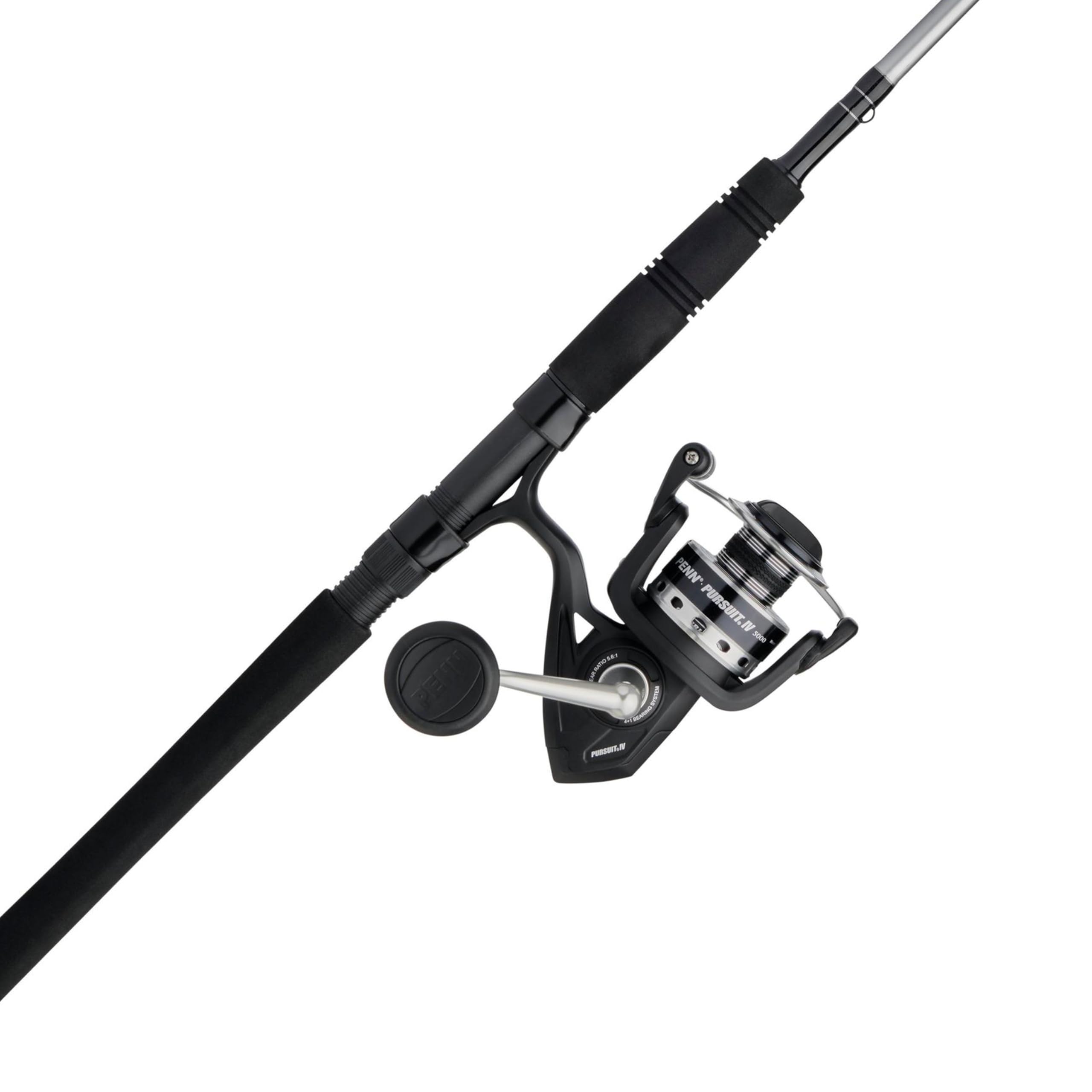 Photo 1 of ***BROKEN TIP****PENN 7’ Pursuit IV 2-Piece Fishing Rod and Reel (Size 4000) Inshore/Nearshore Spinning Combos, 7’, 1 Graphite Composite Fishing Rod with 5 Reel, Durable and Lightweight, Black/Silver