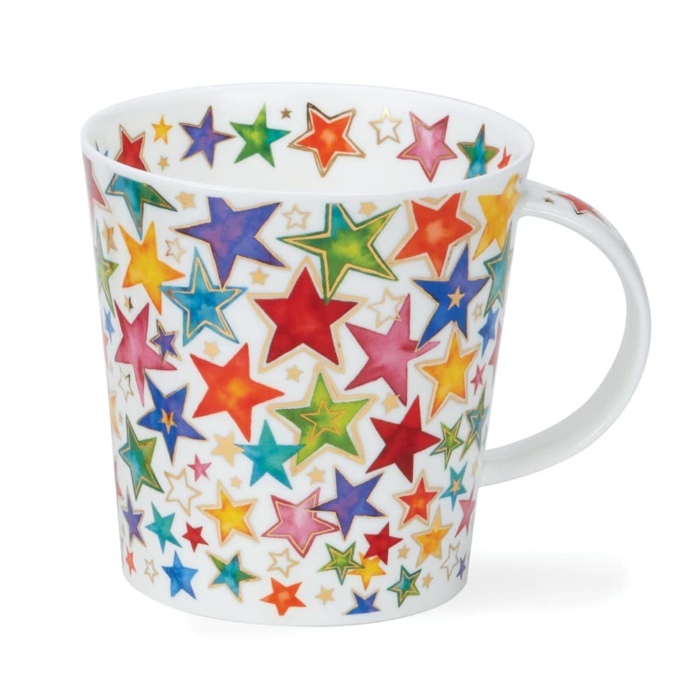 Dunoon DUNOON Lomond Shape Mug 0.32 Litre Dazzle (Stars), Gold