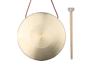 Hand Gong Cymbals Brass Copper Percussion Instruments with Round Play Hammer for Chapel Opera
