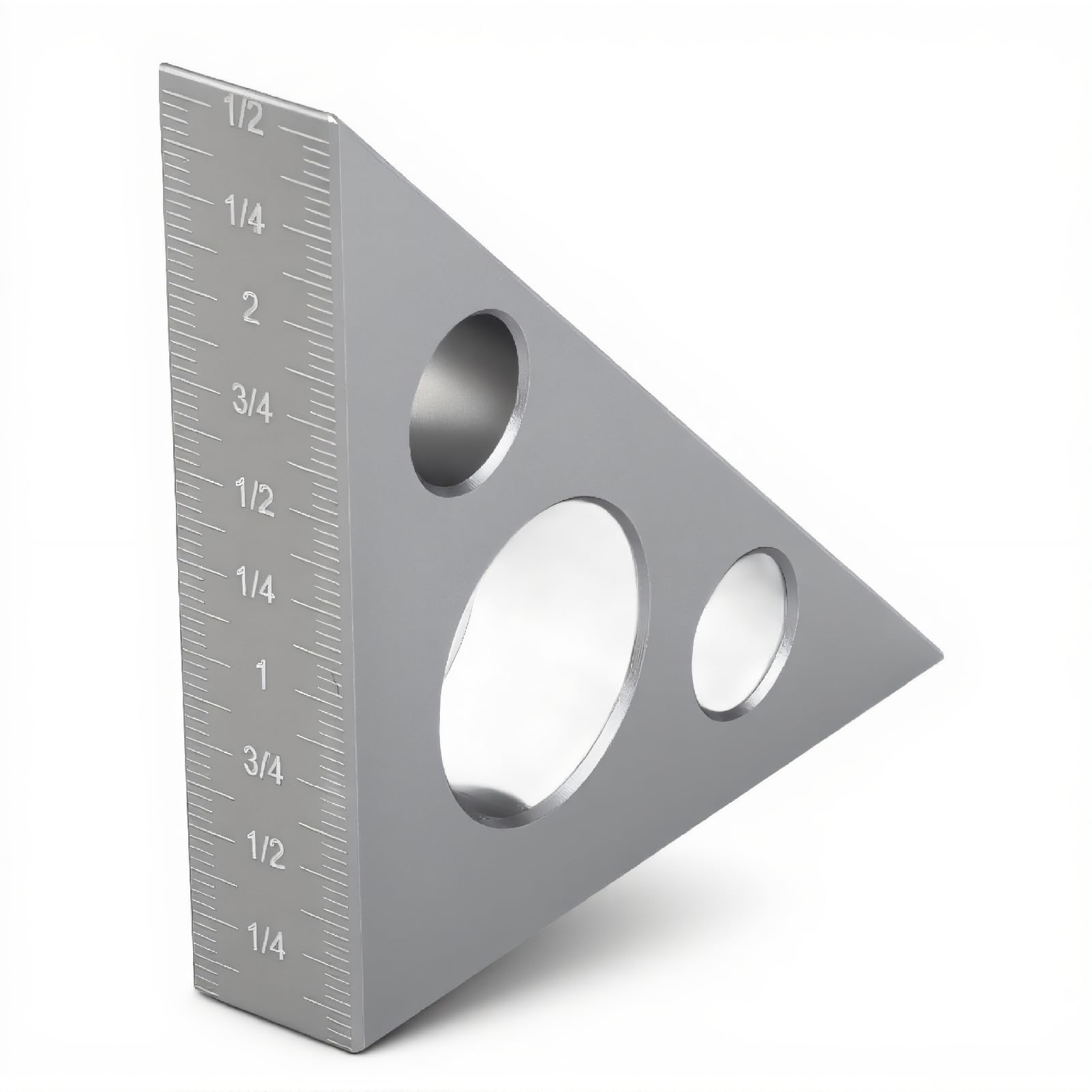 Dpofirs Aluminium Alloy Right Angle Ruler, Mini Portable Metal 90 and 45 Degree Measuring Tool for Woodworking