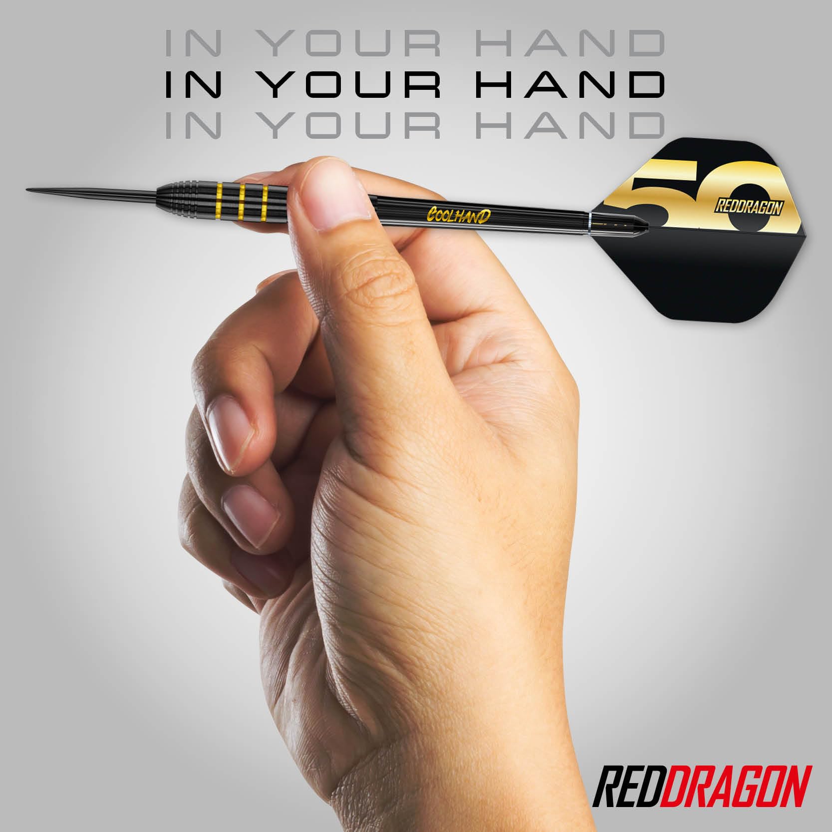 RED DRAGON Darts - 50 Jahre Jubiläums Spieler Edition - Luke Humphries 'Coolhand' 22g - 90% Wolfram - Professionelles dartpfeile metallspitze Satz - Enthält Steeldarts Pfeile Flüge und Dart Schäfte 5