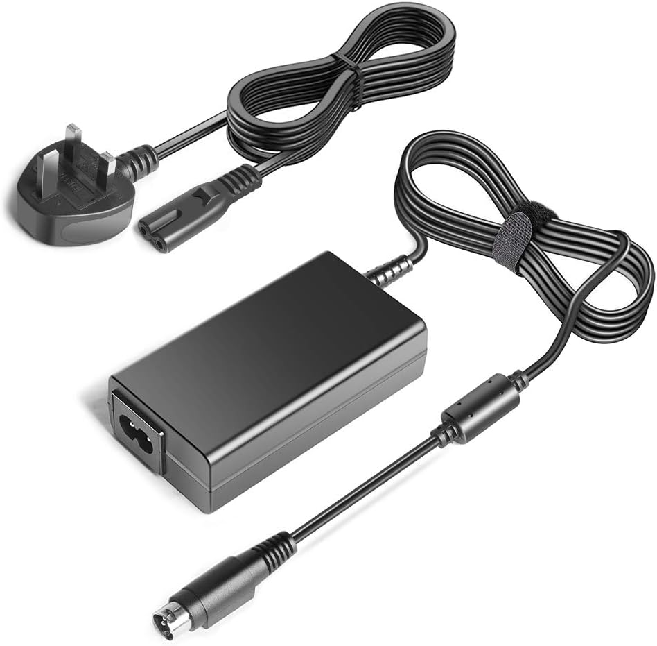 TAIFU 24V 2.5A AC Adapter Comaptible With C825343 TM-T20II Direct Thermal Printer C31CD52062 C31CB10021 TM-T88V TM-T88II TM-88III PS-180 TM-U220B Thermal Receipt Printer 3-Pin Power Supply Cord