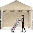 MASTERCANOPY Heavy Duty Pop-up Canopy Tent with Sidewalls (10x10,Beige)