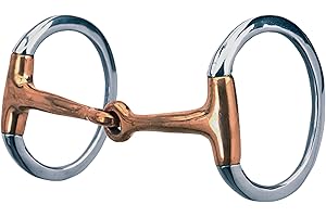 Weaver Leather Eggbutt Snaffle Bit, Stainless Steel, 5-1/2"