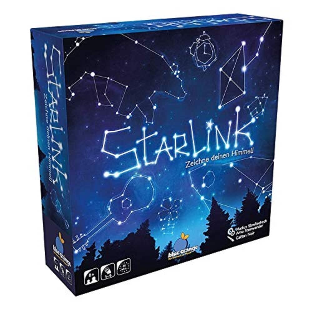 Blue Orange, Starlink, Family Game, Drawing Game, 3-6 Players, From 8+ Years, 30+ Minutes, German
