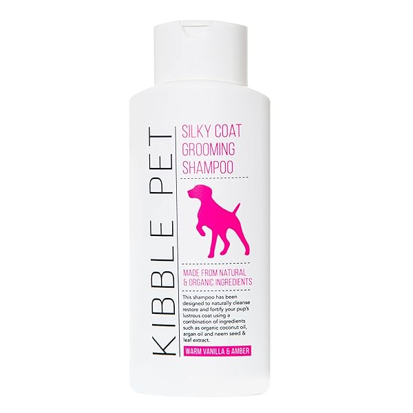 PET SHAMPOO PROFESSIONAL GROOMING WASH, DOG COAT MOISTURIZER, WARM VANILLA AMBER SCENT, DEODORIZING COAT FOR LONG LASTING ODOR CONTROL, HYPOALLERGENIC, CERTIFIED ORGANIC, MADE IN THE USA, 13.5 OZ