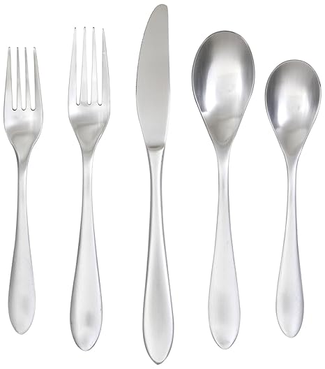 Amazon.com: Juego de cubiertos de 20 piezas línea ...