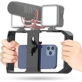 ULANZI U Rig Pro Smartphone Video Rig, Filmmaking Vlogging Case, Phone Video Stabilizer Grip Tripod Mount for Videomaker Film
