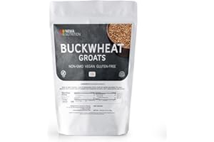 Organic Buckwheat Groats by Newa Nutrition. NON - GMO, Gluten Free, Vegan and Organic. Keto and Paleo Friendly