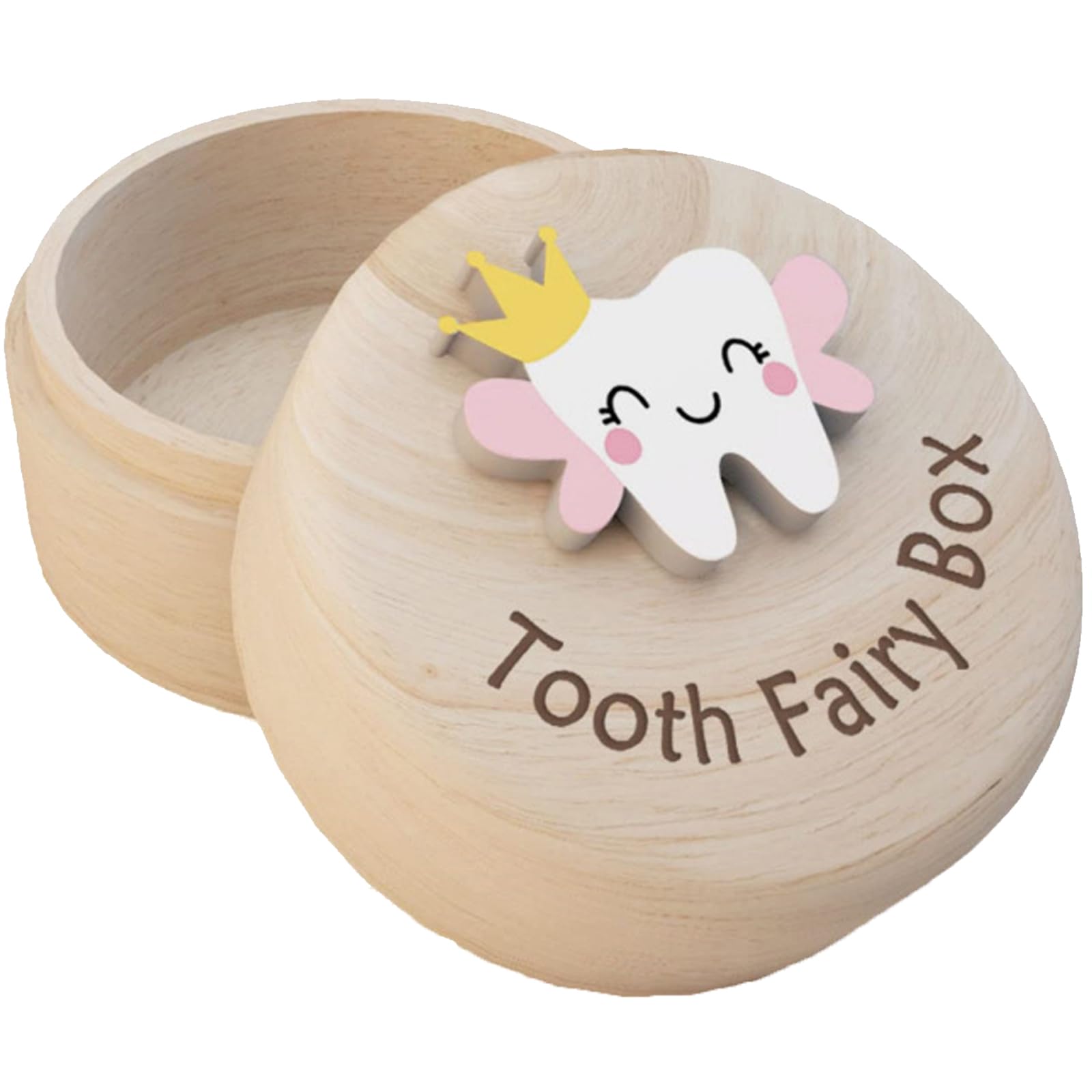 Spldsun Baby Bite Box for Boys and Girls, Wooden Dental Box, Baby Dental Box, Just Store It In A Place Suitable For Milk Teeth