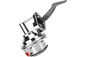 XTevu Mechanical Fuel Pump, Aluminum Chrome Fuel Pump Assembly Compatible with Ford FE 352 360 390 406 410 427 428 V8 Engines