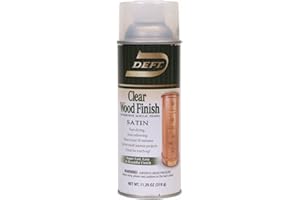 Deft Interior Water-Based Clear Wood Finish Satin Spray, 11.25-Ounce Aerosol