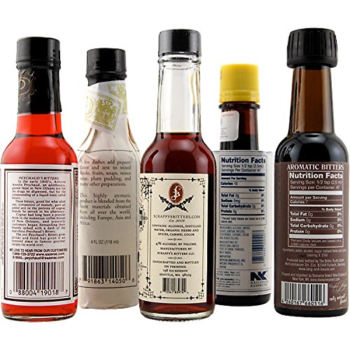Aromatic Cocktail Bitters Collection Set of 5 Pricepulse