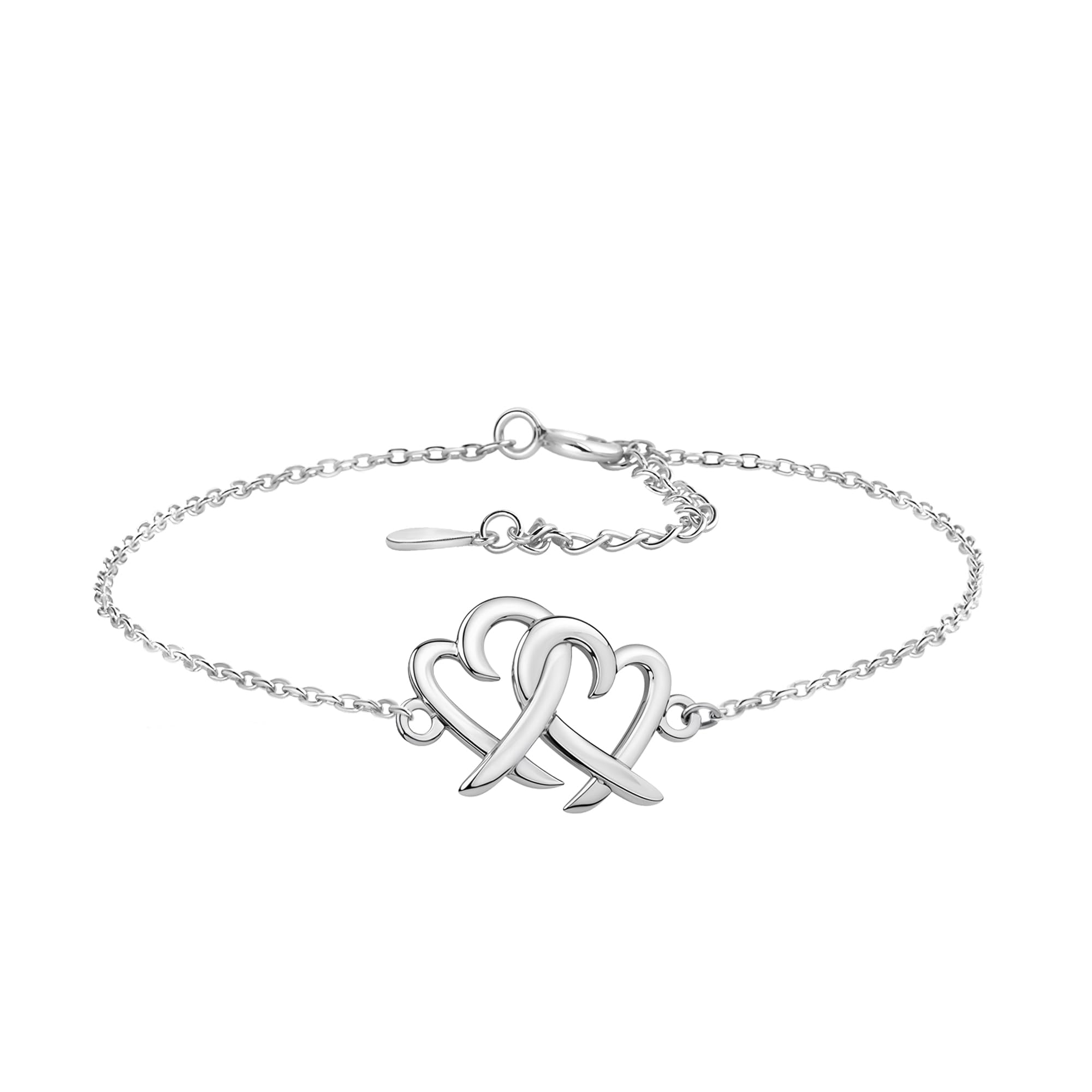 Sofia Milani - Women's Bracelet 925 Silver - Heart Love Pendant - 30156