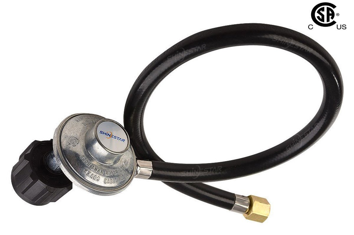 Galleon SHINESTAR 24inch Right Angle Propane Hose And Regulator