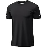 TACVASEN Men's Workout Shirts Short Sleeve Dry Fit Swim UPF 50+ Sun Shirt Crew Neck Athletic T-Shirts Gym T Shirts